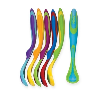 Picture of 6pk Fun Grip Feeding Spoons