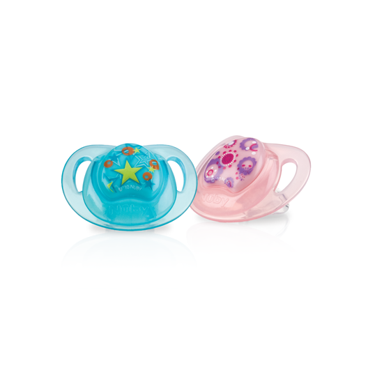 Nuby Indonesia. 2Pk Prima™ Orthodontic Pacifier with Handle