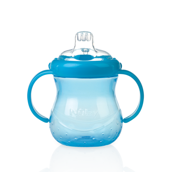Nuby Australia. No-Spill™ Twin Handle Silicone Spout Cup