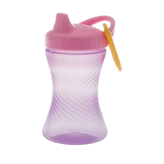 Picture of Nuby Easy Grip Hard Spout Cup with Carabiner 300ml Pink/Purple